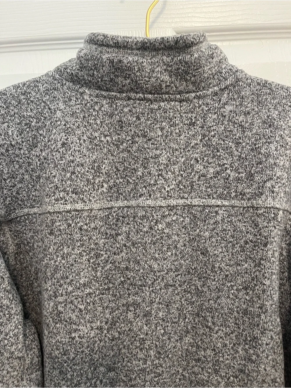 The North Face Men’s Heather Gray Sweater Fleece 1/4 Zip Pullover Size Large